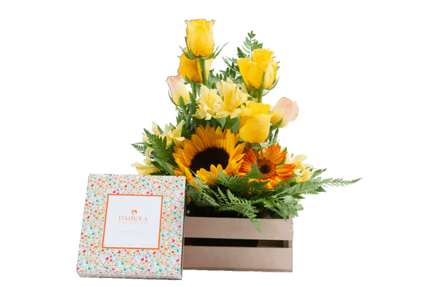 Pack Alegre y Dulce Floral (Incluye Chocolates)
