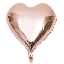 Globo Metalizado Corazón Mediano (Escoge tu color)
